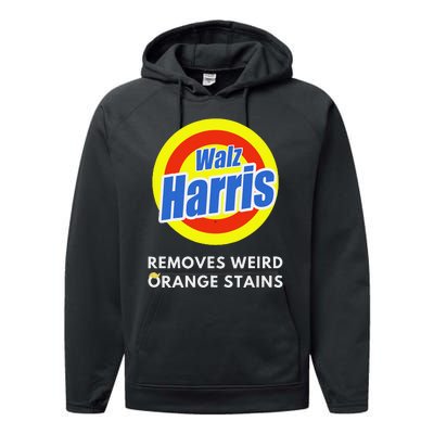 Kamala Removes Stubborn Orange Stains Harris Walz Waltz Performance Fleece Hoodie