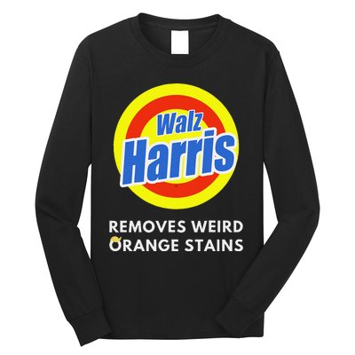 Kamala Removes Stubborn Orange Stains Harris Walz Waltz Long Sleeve Shirt