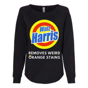 Kamala Removes Stubborn Orange Stains Harris Walz Waltz Womens California Wash Sweatshirt