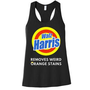 Kamala Removes Stubborn Orange Stains Harris Walz Waltz Women's Racerback Tank