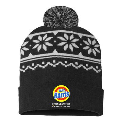 Kamala Removes Stubborn Orange Stains Harris Walz Waltz USA-Made Snowflake Beanie