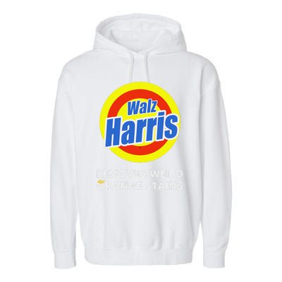 Kamala Removes Stubborn Orange Stains Harris Walz Waltz Garment-Dyed Fleece Hoodie