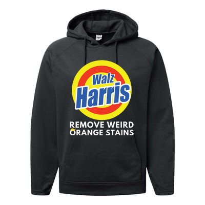 Kamala Removes Stubborn Orange Stains Harris Walz Waltz Performance Fleece Hoodie