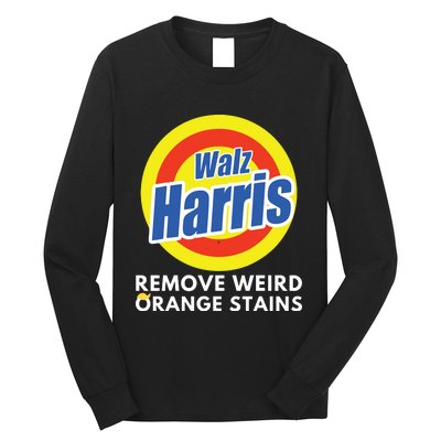 Kamala Removes Stubborn Orange Stains Harris Walz Waltz Long Sleeve Shirt