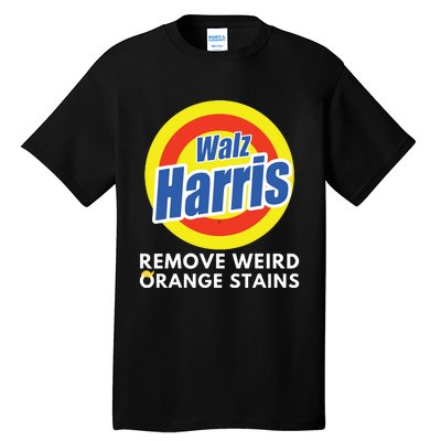 Kamala Removes Stubborn Orange Stains Harris Walz Waltz Tall T-Shirt