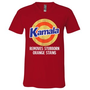 Kamala Removes Stubborn Orange Stains Kamala Harris 2024 V-Neck T-Shirt