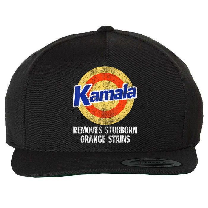 Kamala Removes Stubborn Orange Stains Kamala Harris 2024 Wool Snapback Cap