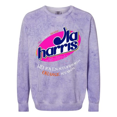 Kamala Removes Stubborn Orange Stains Colorblast Crewneck Sweatshirt