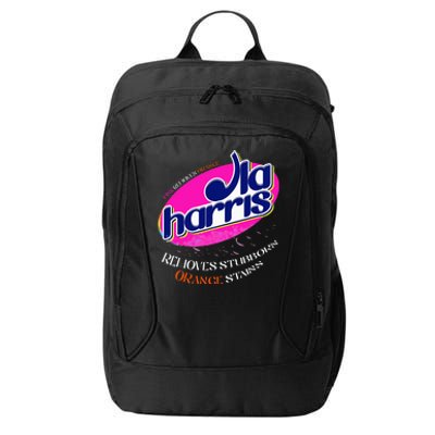 Kamala Removes Stubborn Orange Stains City Backpack