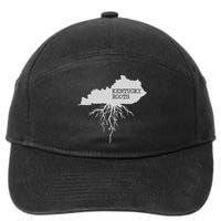 Kentucky Roots State Of Kentucky Map 7-Panel Snapback Hat