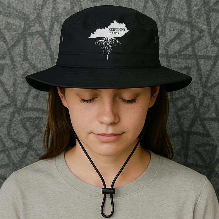 Kentucky Roots State Of Kentucky Map Bucket Hat