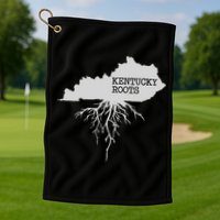 Kentucky Roots State Of Kentucky Map Golf Towel