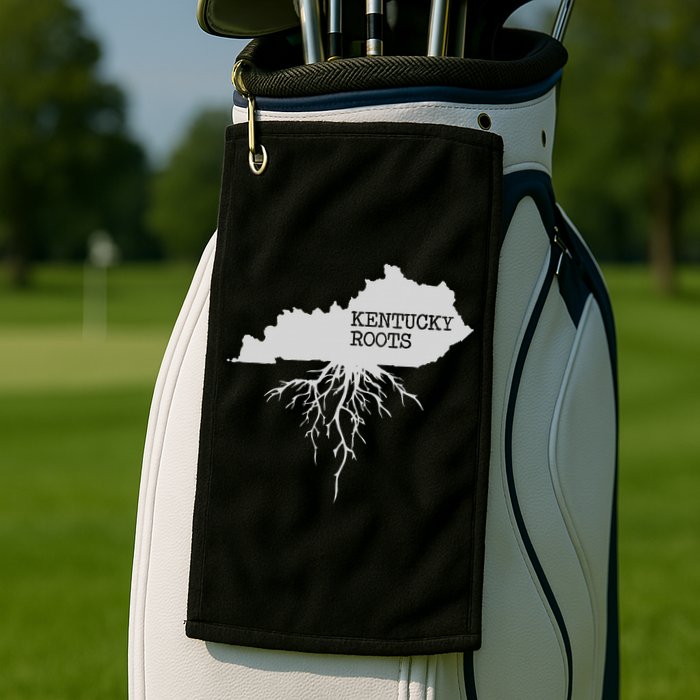 Kentucky Roots State Of Kentucky Map Golf Towel
