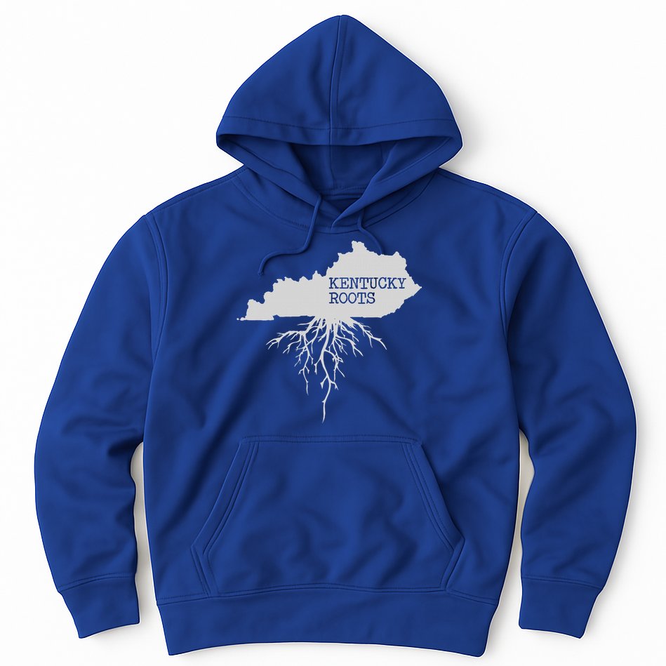 Kentucky Roots State Of Kentucky Map Hoodie