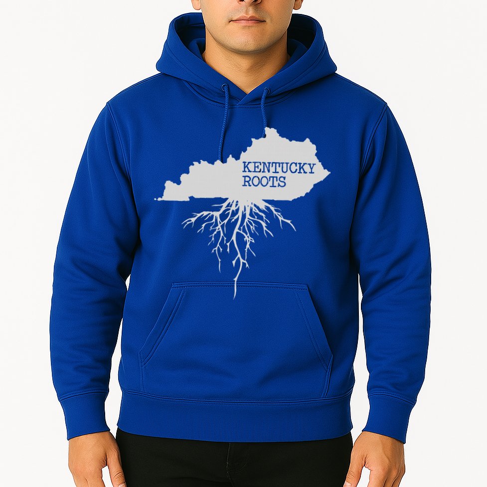 Kentucky Roots State Of Kentucky Map Hoodie