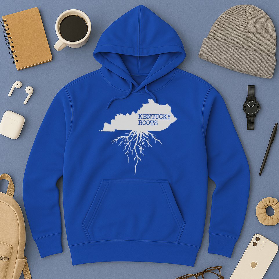 Kentucky Roots State Of Kentucky Map Hoodie