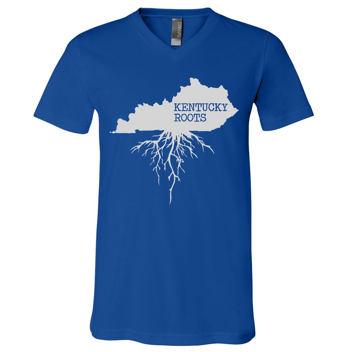 Kentucky Roots State Of Kentucky Map V-Neck T-Shirt