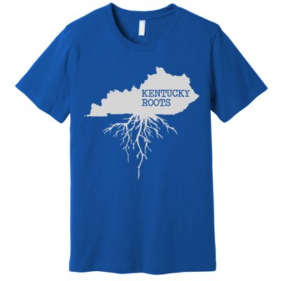 Kentucky Roots State Of Kentucky Map Premium T-Shirt