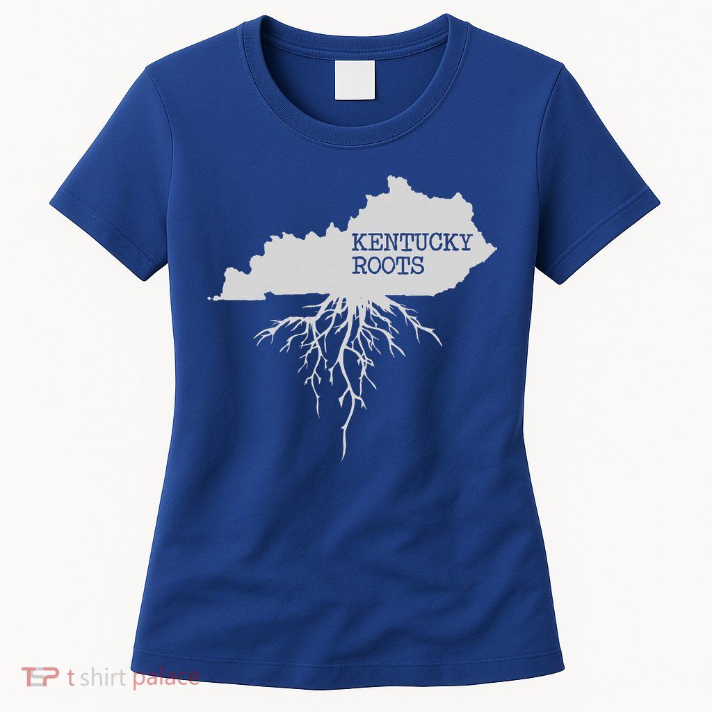 Kentucky Roots State Of Kentucky Map Womens T-Shirt