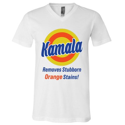 Kamala Removes Stubborn Orange Stains V-Neck T-Shirt