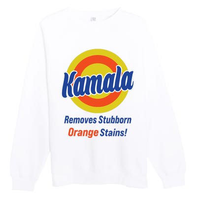 Kamala Removes Stubborn Orange Stains Premium Crewneck Sweatshirt