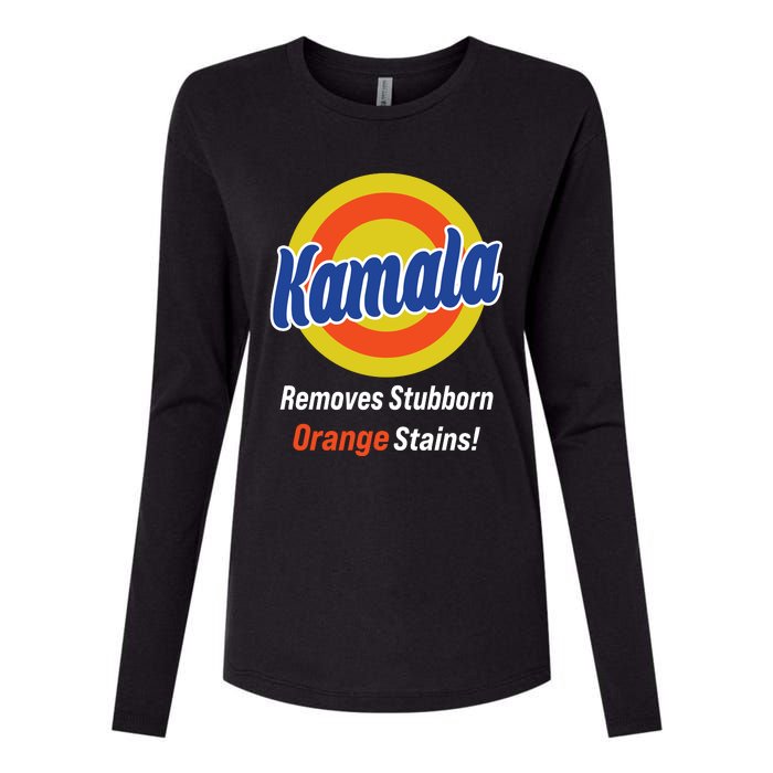 Kamala Removes Stubborn Orange Stains Womens Cotton Relaxed Long Sleeve T-Shirt