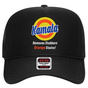 Kamala Removes Stubborn Orange Stains High Crown Mesh Back Trucker Hat