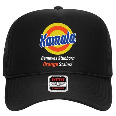 Kamala Removes Stubborn Orange Stains High Crown Mesh Back Trucker Hat