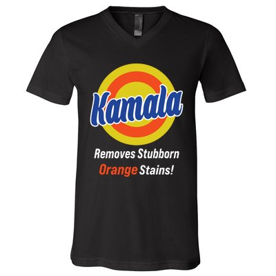 Kamala Removes Stubborn Orange Stains V-Neck T-Shirt