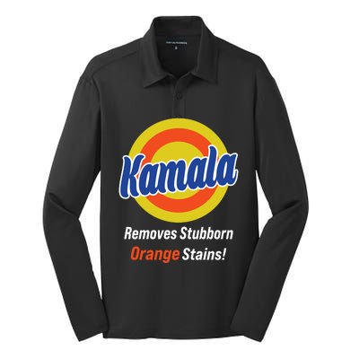 Kamala Removes Stubborn Orange Stains Silk Touch Performance Long Sleeve Polo