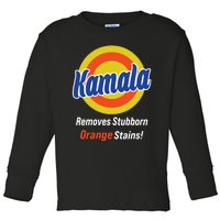 Kamala Removes Stubborn Orange Stains Toddler Long Sleeve Shirt