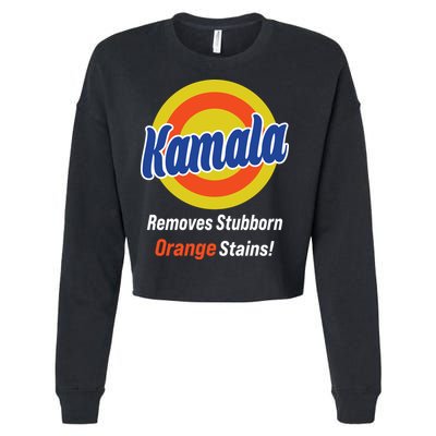 Kamala Removes Stubborn Orange Stains Cropped Pullover Crew