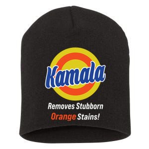 Kamala Removes Stubborn Orange Stains Short Acrylic Beanie