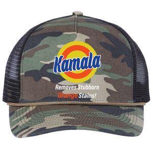 Kamala Removes Stubborn Orange Stains Retro Rope Trucker Hat Cap