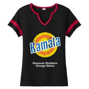 Kamala Removes Stubborn Orange Stains Kamala Harris Meaningful Gift Ladies Halftime Notch Neck Tee