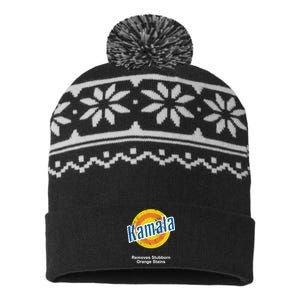 Kamala Removes Stubborn Orange Stains Kamala Harris Meaningful Gift USA-Made Snowflake Beanie