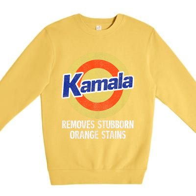 Kamala Removes Stubborn Orange Stains Kamala Harris 2024 Premium Crewneck Sweatshirt