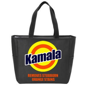 Kamala Removes Stubborn Orange Stains Funny Democrat Zip Tote Bag