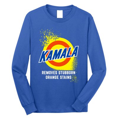 Kamala Removes Stubborn Orange Stains Cleaning Funny Gift Long Sleeve Shirt