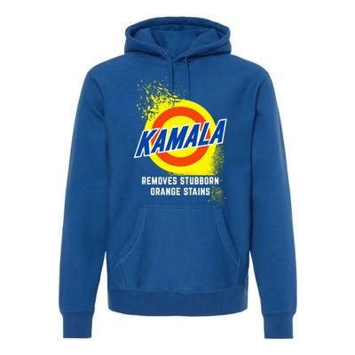 Kamala Removes Stubborn Orange Stains Cleaning Funny Gift Premium Hoodie