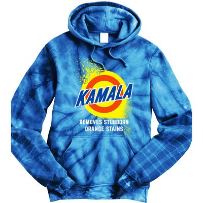 Kamala Removes Stubborn Orange Stains Cleaning Funny Gift Tie Dye Hoodie