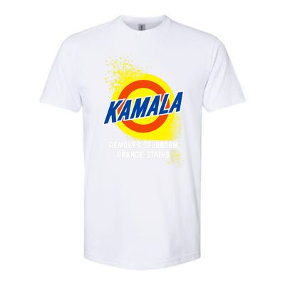 Kamala Removes Stubborn Orange Stains Cleaning Funny Gift Softstyle® CVC T-Shirt