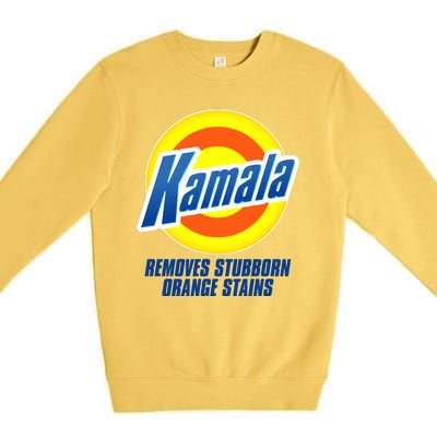 Kamala Removes Stubborn Orange Stains Vote Kamala Harris 2024 Premium Crewneck Sweatshirt