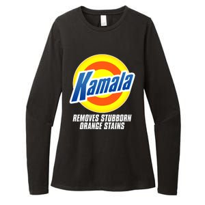 Kamala Removes Stubborn Orange Stains Vote Kamala Harris 2024 Womens CVC Long Sleeve Shirt