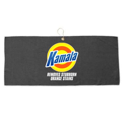 Kamala Removes Stubborn Orange Stains Vote Kamala Harris 2024 Large Microfiber Waffle Golf Towel