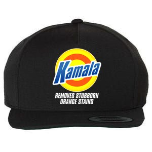 Kamala Removes Stubborn Orange Stains Vote Kamala Harris 2024 Wool Snapback Cap