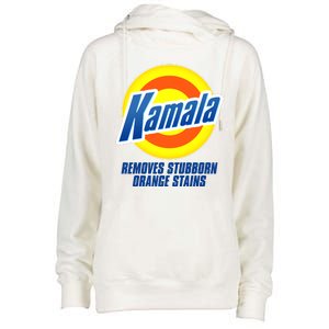 Kamala Removes Stubborn Orange Stains Vote Kamala Harris 2024 Womens Funnel Neck Pullover Hood