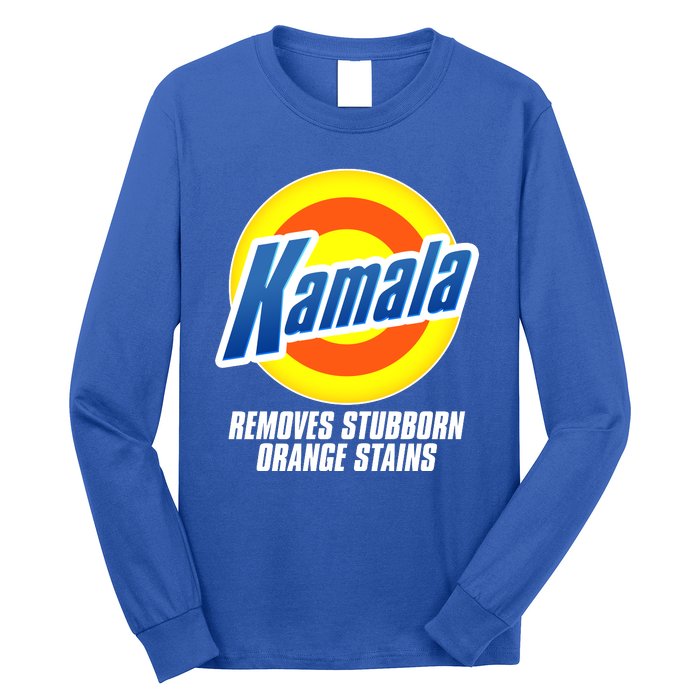 Kamala Removes Stubborn Orange Stains Vote Kamala Harris 2024 Long Sleeve Shirt