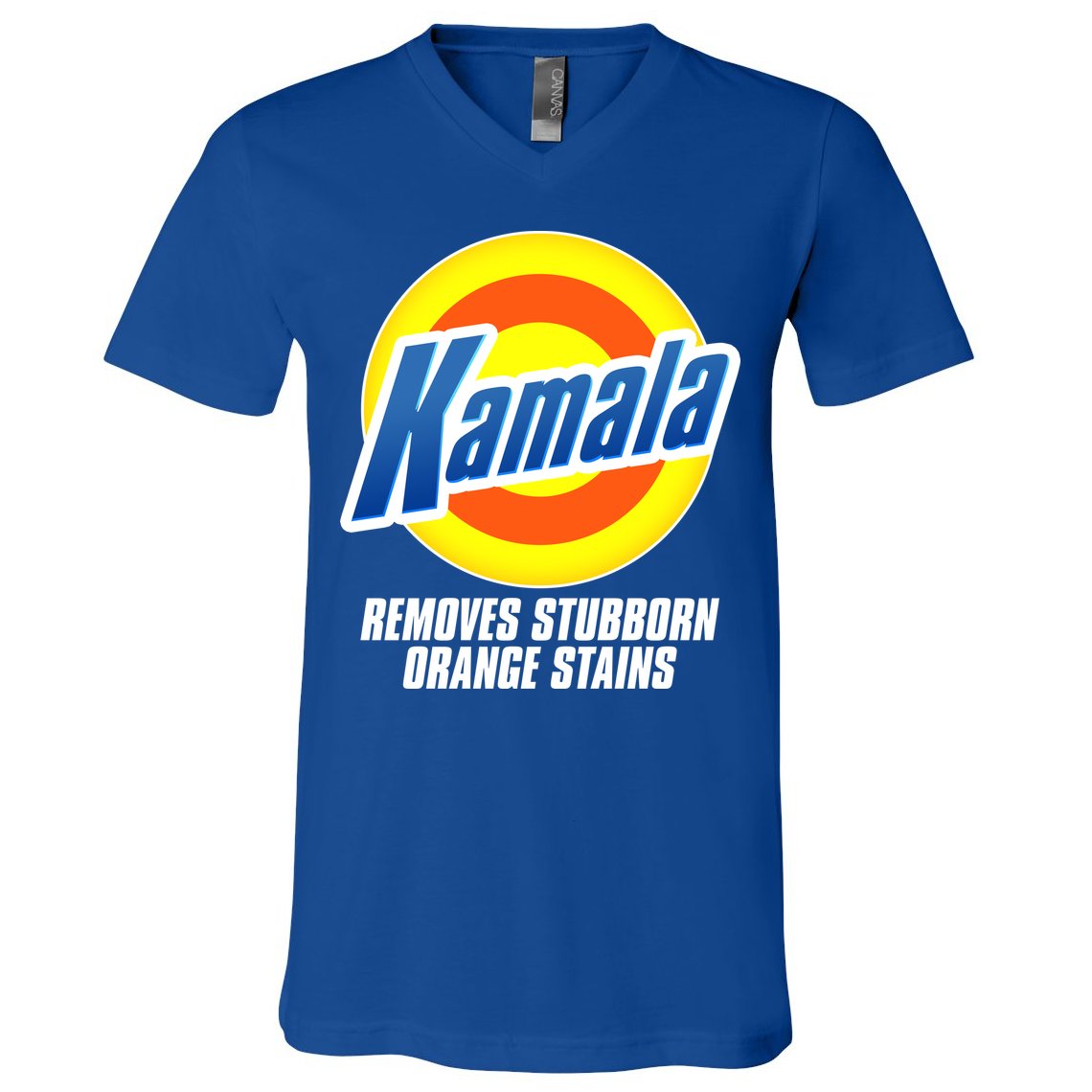Kamala Removes Stubborn Orange Stains Vote Kamala Harris 2024 V-Neck T-Shirt