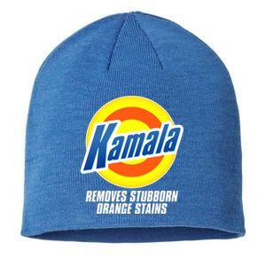 Kamala Removes Stubborn Orange Stains Vote Kamala Harris 2024 Sustainable Beanie